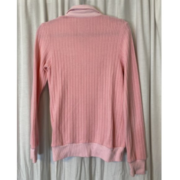 Retro Pink Decora J-Fashion Sweater - Colorful Harajuku Kawaii Aesthetic, Size M - Picture 3 of 4